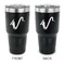 Musical Instruments 30 oz Stainless Steel Ringneck Tumblers - Black - Double Sided - APPROVAL