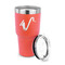 Musical Instruments 30 oz Stainless Steel Ringneck Tumblers - Coral - LID OFF