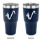 Musical Instruments 30 oz Stainless Steel Ringneck Tumblers - Navy - Double Sided - APPROVAL