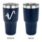 Musical Instruments 30 oz Stainless Steel Ringneck Tumblers - Navy - Single Sided - APPROVAL