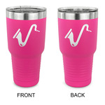 Musical Instruments 30 oz Stainless Steel Tumbler - Pink - Double Sided (Personalized)