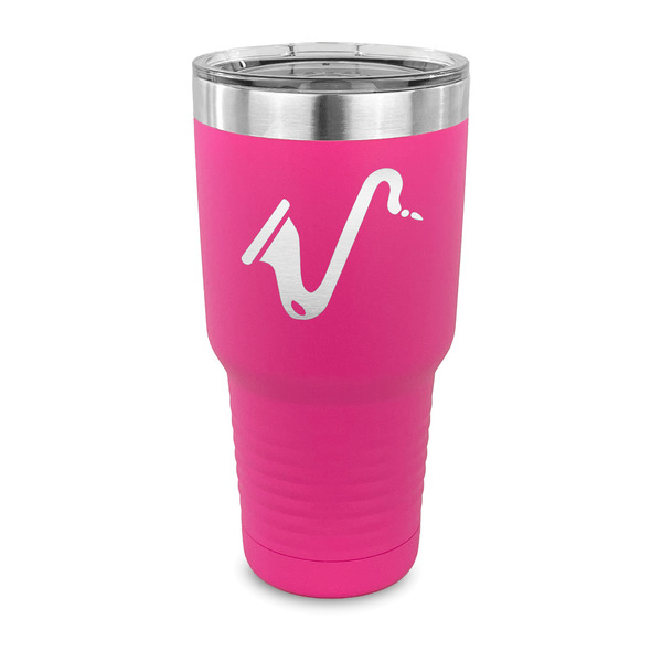 Custom Musical Instruments 30 oz Stainless Steel Tumbler - Pink - Single Sided