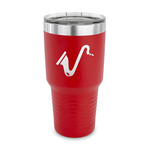 Musical Instruments 30 oz Stainless Steel Tumbler - Red - Single Sided