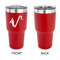 Musical Instruments 30 oz Stainless Steel Ringneck Tumblers - Red - Single Sided - APPROVAL