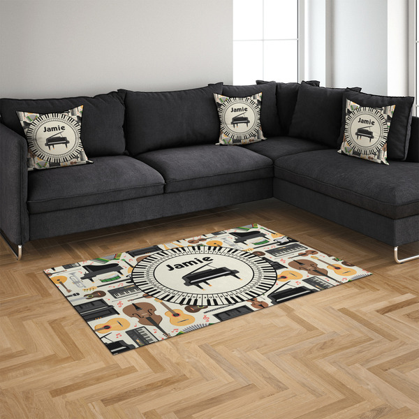 Musical Instruments 4'x6' Indoor Area Rugs - IN CONTEXT