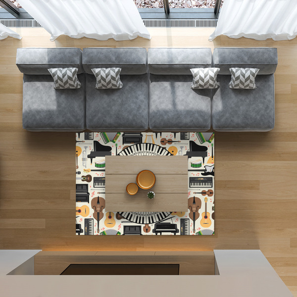 Musical Instruments 5'x7' Indoor Area Rugs - IN CONTEXT