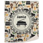 Musical Instruments Sherpa Throw Blanket (Personalized)