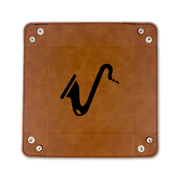 Musical Instruments 6" x 6" Leatherette Snap Up Tray - FLAT FRONT