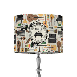 Musical Instruments 8" Drum Lamp Shade - Fabric (Personalized)