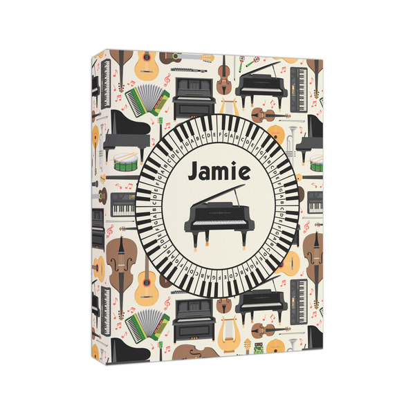 Musical Instruments 8x10 - Canvas Print - Angled View