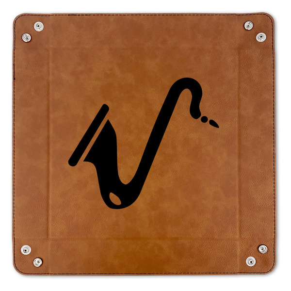 Musical Instruments 9" x 9" Leatherette Snap Up Tray - APPROVAL (FLAT)