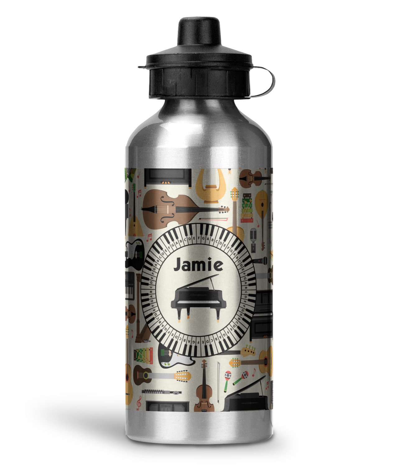 Musical Instruments Water Bottle Aluminum 20 oz (Personalized
