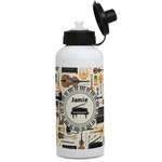 Musical Instruments Water Bottles - Aluminum - 20 oz - White (Personalized)