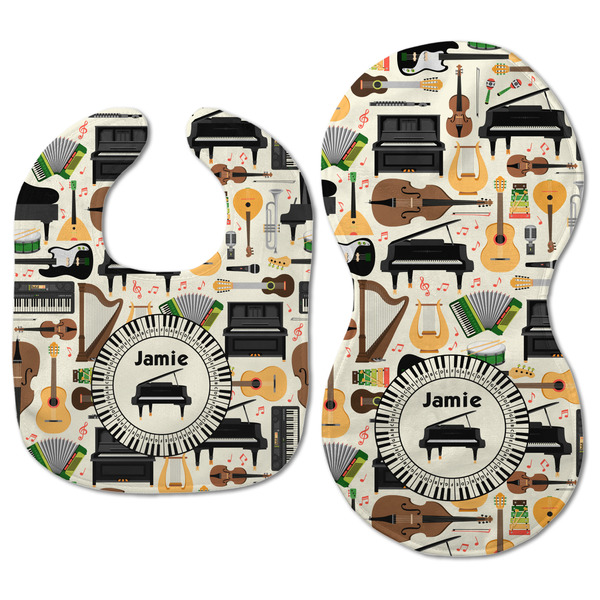 Musical Instruments Baby Bib & Burp Set - Approval (new bib & burp)