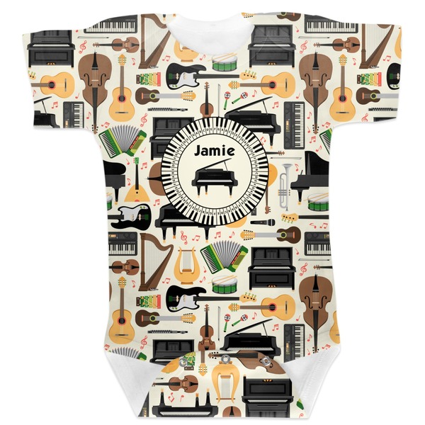 Custom Musical Instruments Baby Bodysuit (Personalized)