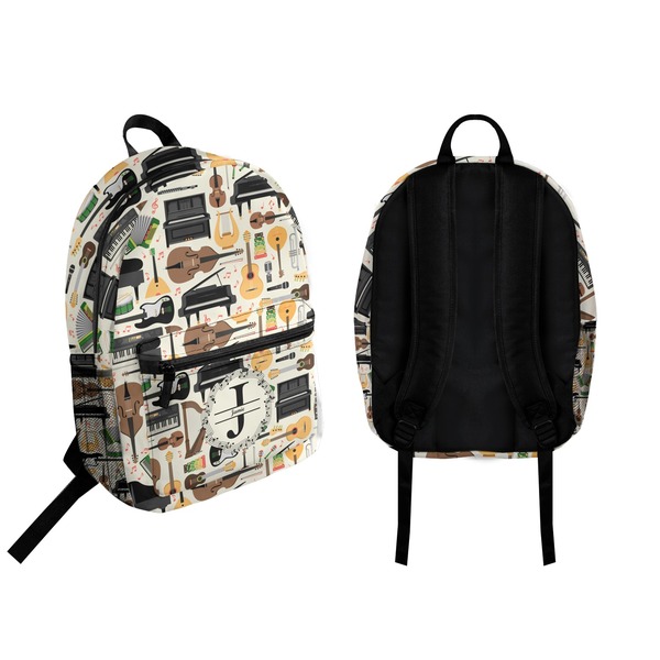 Musical Instruments Backpack front and back - Apvl