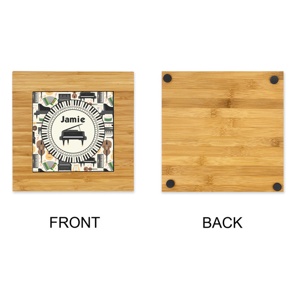 Musical Instruments Bamboo Trivet with 6" Tile - APPROVAL