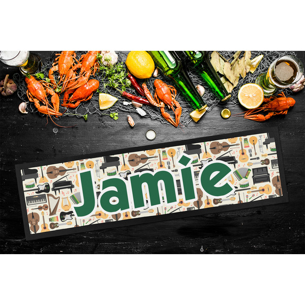 Musical Instruments Bar Mat - Large - LIFESTYLE