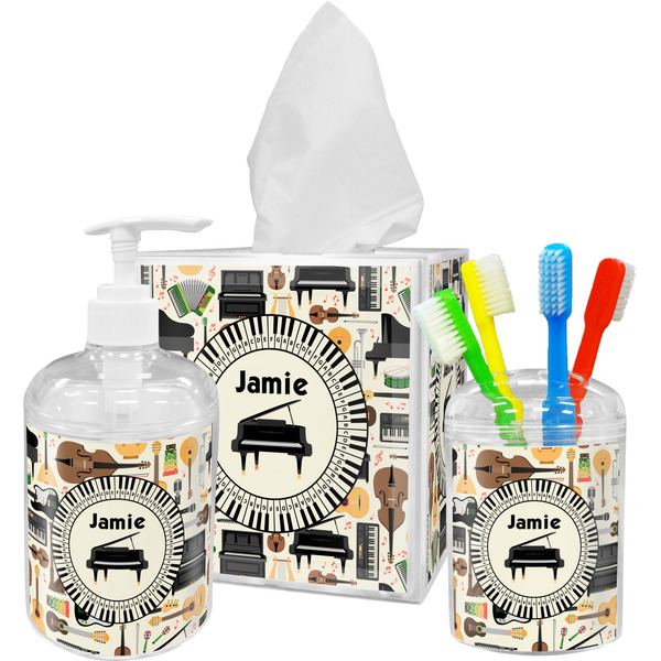 Musical Instruments Bathroom Accessories Set (Personalized)