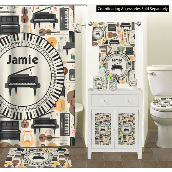 Musical Instruments Bathroom Scene