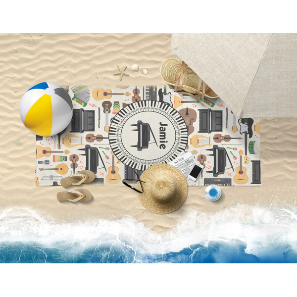 Musical Instruments Beach Towel Lifestyle