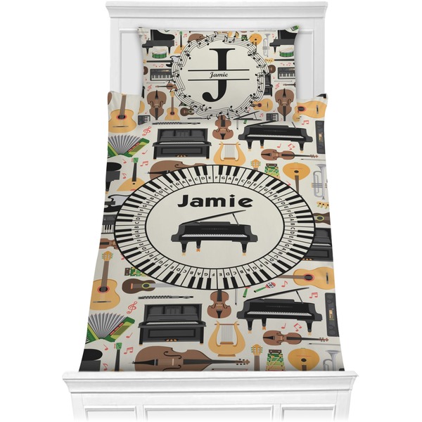 Custom Musical Instruments Comforter Set - Twin (Personalized)