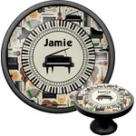Musical Instruments Cabinet Knob (Black) (Personalized)