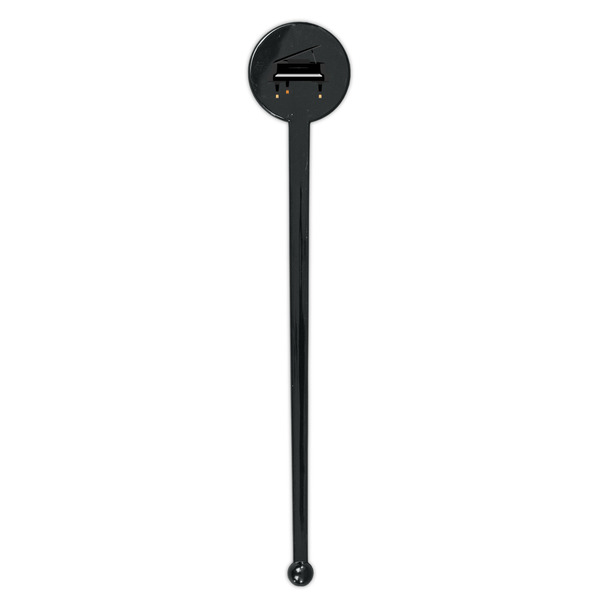 Musical Instruments Black Plastic 7" Stir Stick - Round - Single Stick