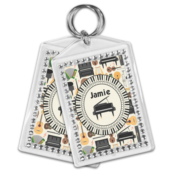 Musical Instruments Bling Keychain - MAIN