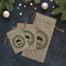 Musical Instruments Burlap Gift Bags - LIFESTYLE (Flat lay)