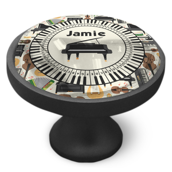 Musical Instruments Cabinet Knob - Black - Side