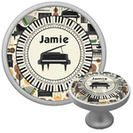 Musical Instruments Cabinet Knob (Silver) (Personalized)