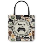 Musical Instruments Canvas Tote Bag - Medium - 16"x16" (Personalized)