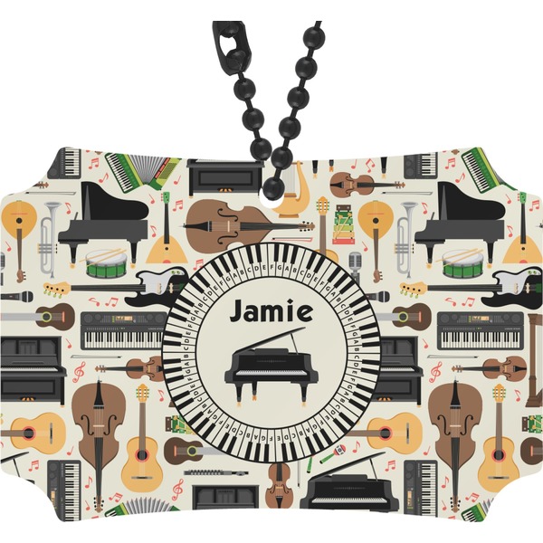Custom Musical Instruments Rear View Mirror Ornament (Personalized)