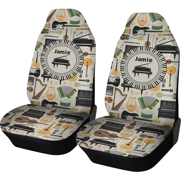 Custom Musical Instruments Car Seat Covers (Set of Two) (Personalized)