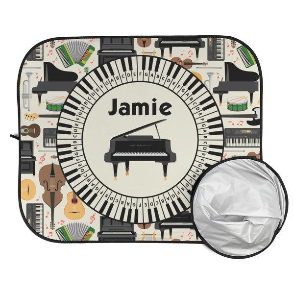 Musical Instruments Car Sun Shades - FOLDED & UNFOLDED