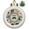 Musical Instruments Ceramic Christmas Ornament - Xmas Tree (Front View)