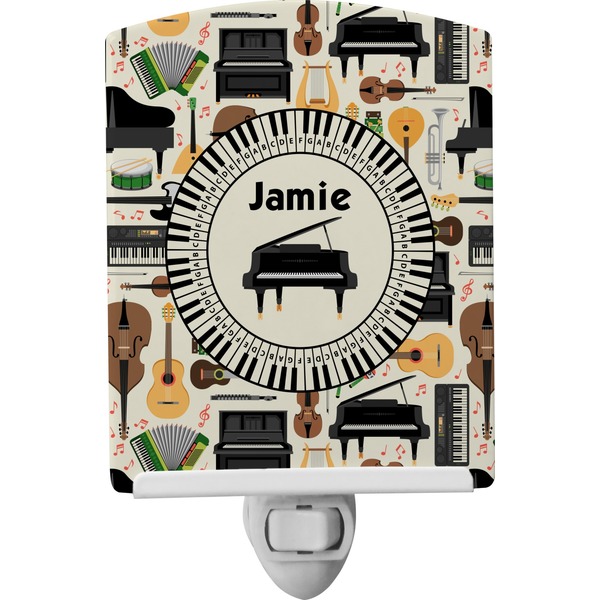 Custom Musical Instruments Ceramic Night Light (Personalized)