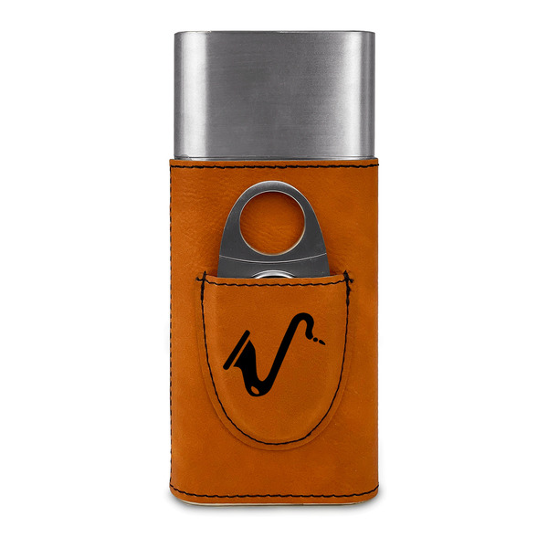 Musical Instruments Cigar Case with Cutter - FRONT