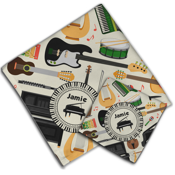 Musical Instruments Cloth Napkins - Personalized Lunch & Dinner (PARENT MAIN)