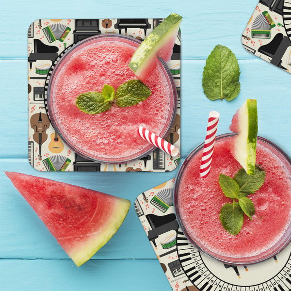 Musical Instruments Coaster Set - LIFESTYLE