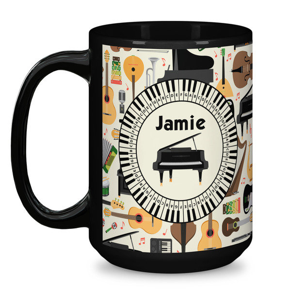 Musical Instruments Coffee Mug - 15 oz - Black