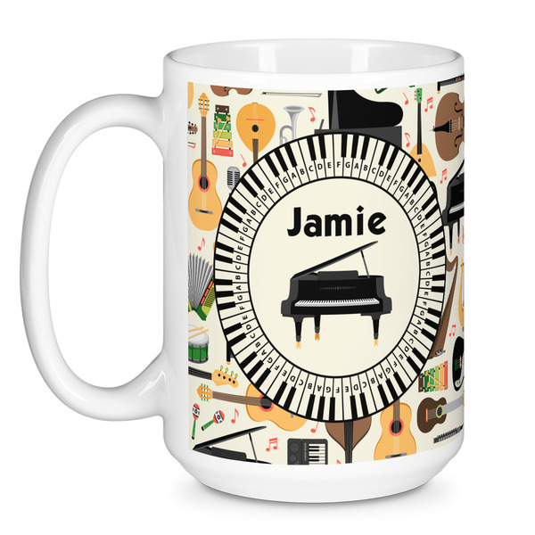 Musical Instruments Coffee Mug - 15 oz - White