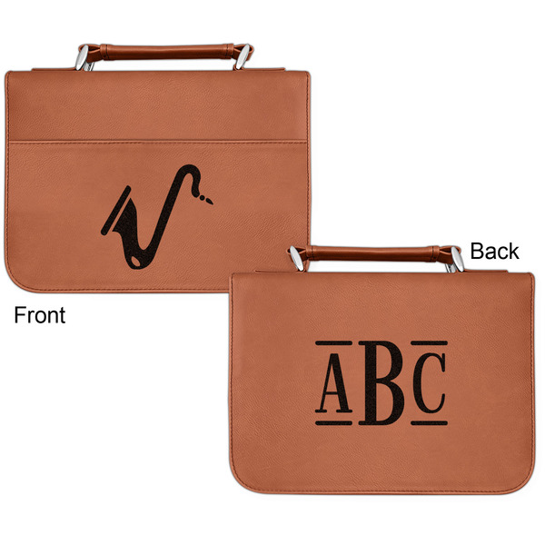Musical Instruments Cognac Leatherette Bible Covers - Small Double Sided Apvl