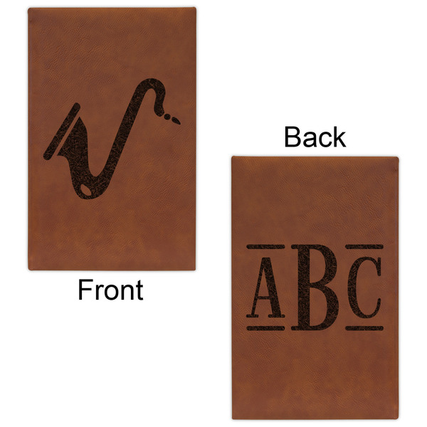 Musical Instruments Cognac Leatherette Journal - Double Sided - Apvl