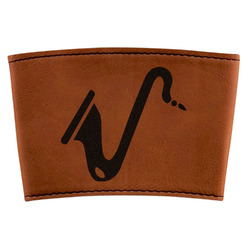 Musical Instruments Leatherette Cup Sleeve (Personalized)