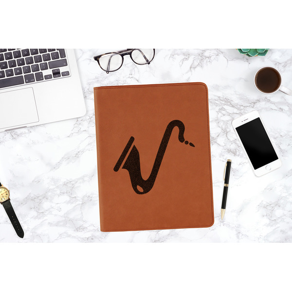 Musical Instruments Cognac Leatherette Portfolios - Lifestyle Image