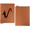 Musical Instruments Cognac Leatherette Portfolios with Notepad - Large - Single Sided - Apvl