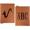 Musical Instruments Cognac Leatherette Portfolios with Notepad - Small - Double Sided- Apvl