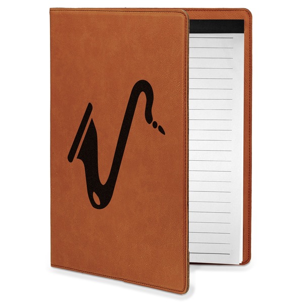 Custom Musical Instruments Leatherette Portfolio with Notepad - Small - Double Sided (Personalized)